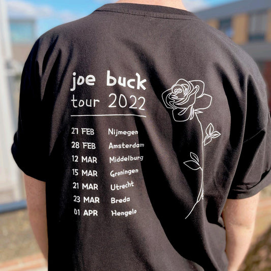 T-Shirt Tour - White Roses black